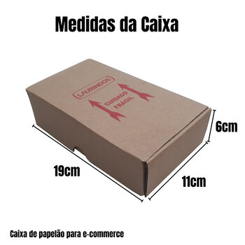 Caixa De Papelão 19x11x6 Pequena Embalagem ECommerce Mudança