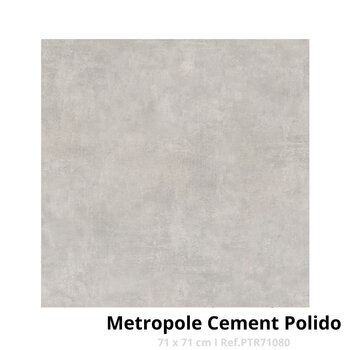 PORCELANATO VIAROSA METROPOLE CEMENT POLIDO