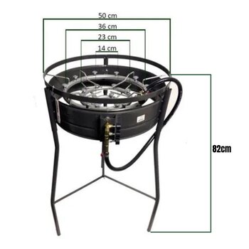 Fogareiro Para Disco De Arado Fogão 3 Queimadores Araceba