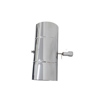 Registro Damper De Inox 5 Polegadas Para Forno De Pizza