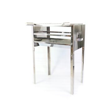 Churrasqueira de Inox Econômica CE03 com Grelha Moeda Inox