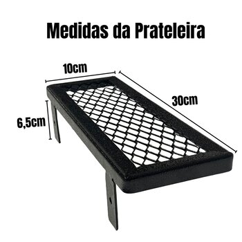 Prateleira Grade 10x30cm Charme Urbano Estilo Industrial