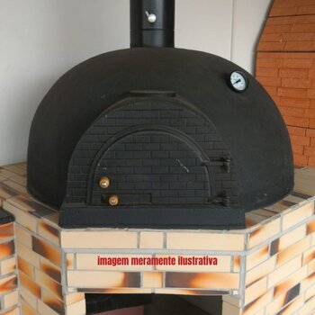 Porta De Alumínio Fundido Para Forno De Pizza Iglu Caipira